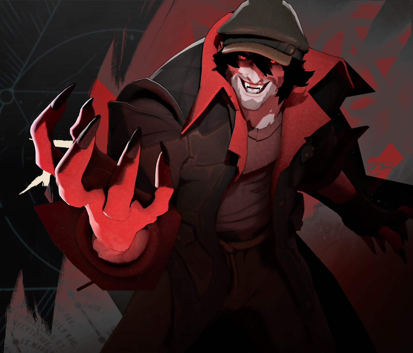 Drifter character art from Deadlock
